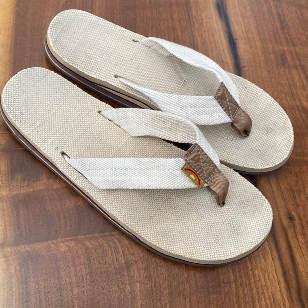Rainbow Hemp Sandal, size S
